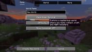Create a creative world with cheats enabled (Image via Mojang Studios)